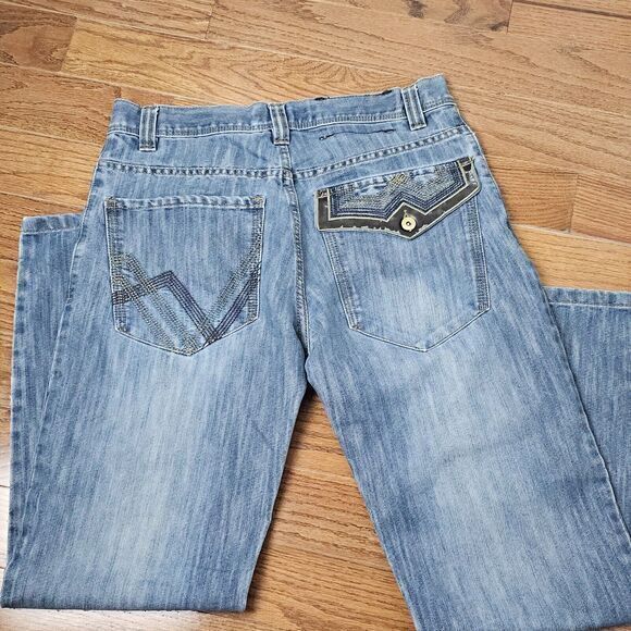 VTG DS Southpole Men‎ 34 x 32 Blue Jeans Denim Sk8 Loose Baggy Grunge Y2K Punk - Picture 2 of 12